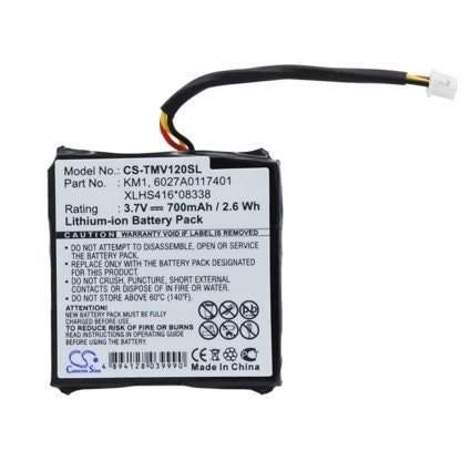 Batteri for Navigator, GPS for TomTom Via 120, Via 125, Via Live 120 osv.