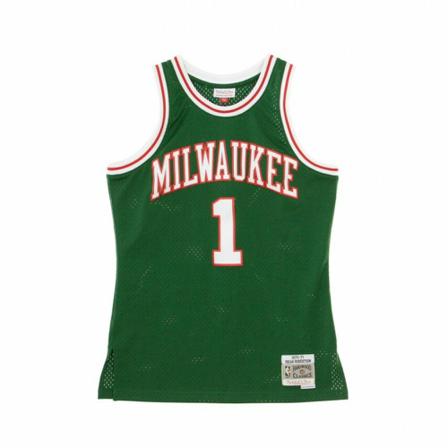 Mitchell & Ness basketball jersey man nba swingman jersey oscar robertson no.1 milbuc , Groen , Heren , Maat: S Sportshirts