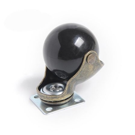 4 st tysta möbelhjul med stång, svängbara hjul, universella hjul, antika sfäriska stolar för vridning, stumma stolar