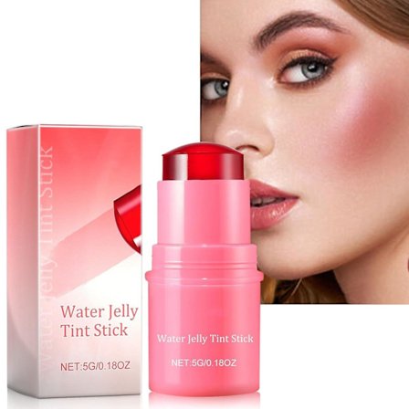 Jäähdyttävä Vesigelitinttitikku, 2-in-1 Läpikuultava Huuli- ja Poskipuna, Milk Makeup Jelly Huuliväri Poskipuna - Kerrostettava Vesiväriviimeistely