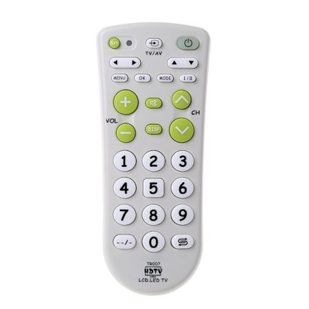 Stor Universell Fjärrkontroll med Stora Knappar för de Flesta TV-Modeller, Känslig TV-Kontroll, Mest Avancerad Programdesign, Tillbehör