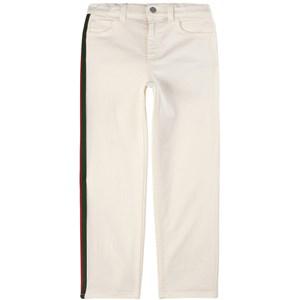 Kids - Gucci White Stripe Detail Jeans 10 Years - Bottoms - 10 years - White