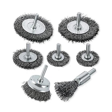 7 kpl teräsharjat porakoneeseen, hiiliteräsharjat, kovametalliset teräsharjapallot, hopea