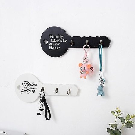 Retro-tyyliinen puinen seinäkiinnitys avaimenpidike avaimen muotoinen koukku säilytysteline ripustin