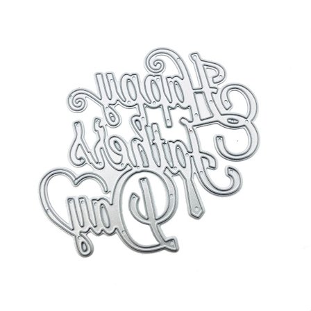 Grattis på Fars Dag Metallskärande Dies Stencil Scrapbooking DIY Album Stämpel Papperskort Form Präglingsdekoration