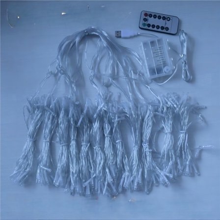 Gardinstänger LED fönster ljusslingor 3*3 meter US standard gardinstänger fönster istapp jul ljusslinga dekoration