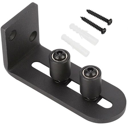 Justerbar gulvføring i karbonstål for skyvedør (Dobbel rullelager #2)