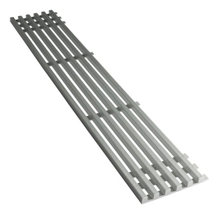 Nordic Quality Ventilationsgaller, 60x10cm, krom