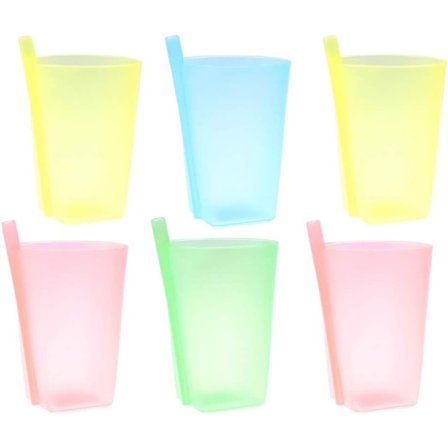 6 st Muggar, Återanvändbara Träningsmuggar, Bebisdricksmugg, Sippy C