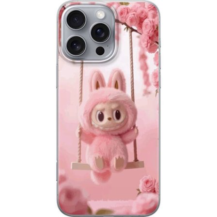 Kompatibelt Mobilskal till Apple Apple iPhone 16 Pro Max Monsterfigur söt kanin med rosa kinder