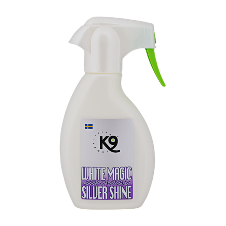 K9 Competition - Magic Silver Shine Leave In Spray Brilliant Shine White 250 ml - Hund - Pelspleie Trim- og hundebad - Hundestyling og gummistrikk - 