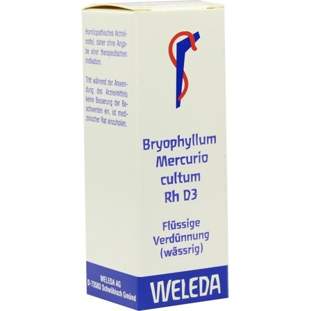 Weleda Bryophyllum Argento Cultum D3 RH 20ml