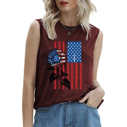 Ärmlös Damblus Vintage Cami