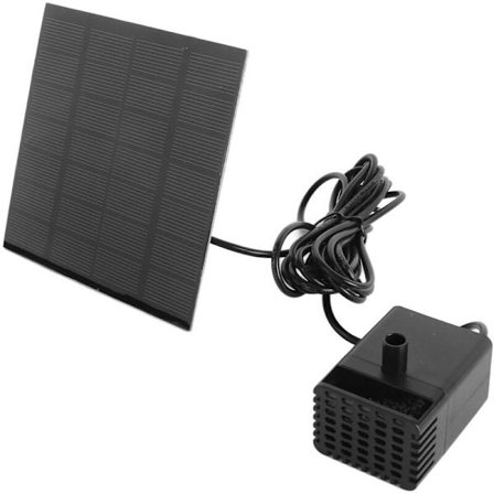 Utomhus solcellsfontänpump liten nedsänkbar fågelbad fontänsats för damm trädgård pool 120cm lyfthöjd