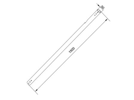 Multibrackets M Pro 1.5 monteringskomponent - svart