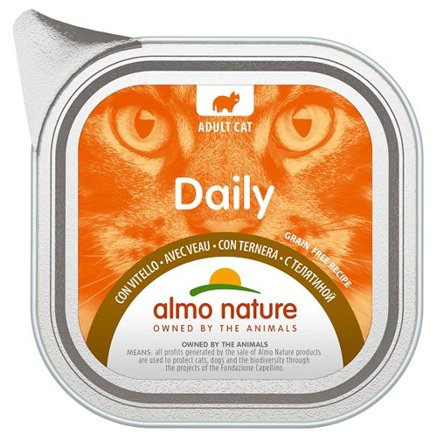 Almo Nature Daily Menu Cibo Umido Vitello Gatti Adulti Vaschetta