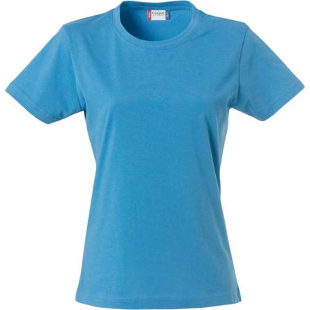 Clique Dam/dam Enkel T-shirt S Turkos
