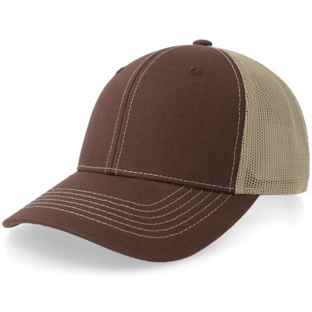 Equip - Brown/Khaki Trucker Trucker Brown Cap - @ Hatstore