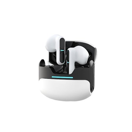 Universella trådlösa stereo LED-hörlurar spellägesfunktion Bluetooth vit