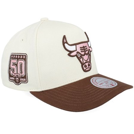 Mitchell & Ness - NBA Bege adjustable Boné - Chicago Bulls Pastel Fusion Chicago Bulls Sand/Pink @ Hatstore
