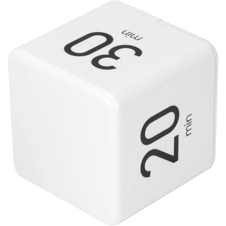 ING Multifunksjonell Timer med Gravitasjonssensor, Lett å Bære, Pomodoro Timer, Lettvekt, Stille Drift, Digital Timer, Rist