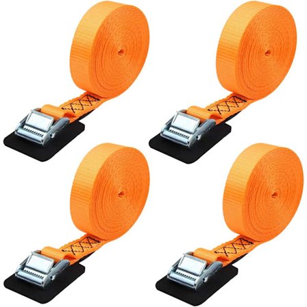 (4-pak) Robust 2,5 cm * 6,1 m Spændebånd Lastebånd Cargo Tie