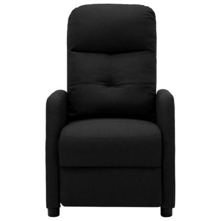 Vidaxl Elektrisk Massagefåtölj Svart Tyg Svart