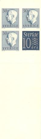 Sverige 1957 - MICHEL 3x 427D-E + 1x 430aD - Frimærkehæfte - Postfrisk