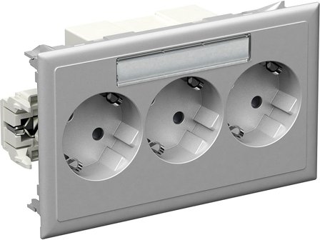 Schneider Electric 5940113 Masteruttak 3-veis, aluminium, Installasjonsmaterial