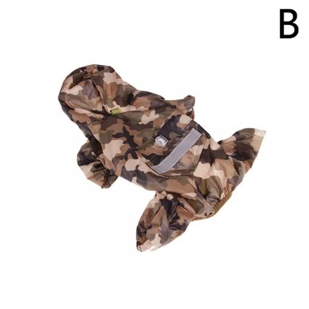 Regnjakke for hund, klesplagg for kjæledyr, vanntett hettejakke for hunder, x1