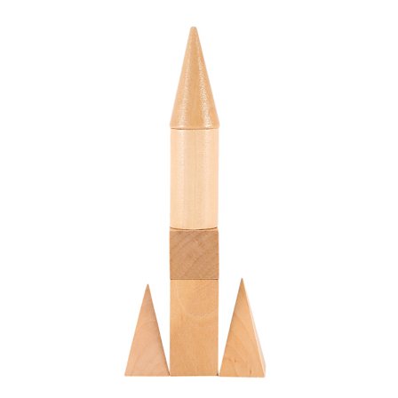 10 stk./sæt Børns Matematik Legetøj Træ Geometriske Former Massiver Geometri Blokke Sæt Pædagogisk Legetøj