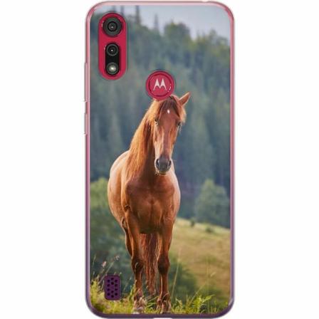 Motorola Moto E6s (2020) Genomskinligt Skal Hästar