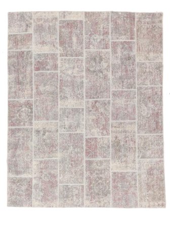 Patchwork Matta Handknuten 198X248 Beige/Brun Persien