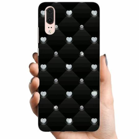 Huawei P20 Tpu Mobilskal Bling Heart