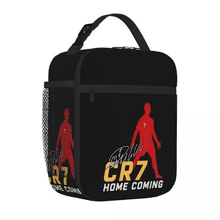 Cristiano Ronaldo Cr7 Isolert Lunsjveske Kjølebag Matboks Isolert Matboks Lunsjveske for Kvinner Barn Skole - Perfekt
