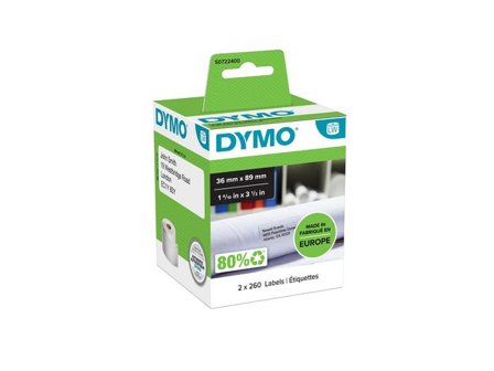 DYMO Etikett LW 89x36mm 520/fp - Lyreco - Kontorsmaskiner - Etikettskrivare och etiketter - Etiketter - Dymo