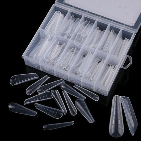 120 kpl Kaksoisjärjestelmän Kynsimuotteja Poly UV-Geli Sormien Pidennys Teko-Manikyyri