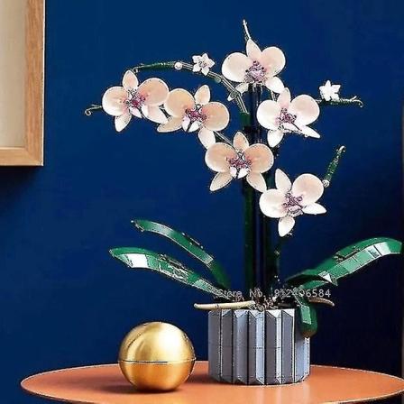 Orchid Byggeklodser Moc 10311 Buket Sommerfugl Plante Bonsai Voksen Samlet Legetøj Piger Gave Valentinsdag