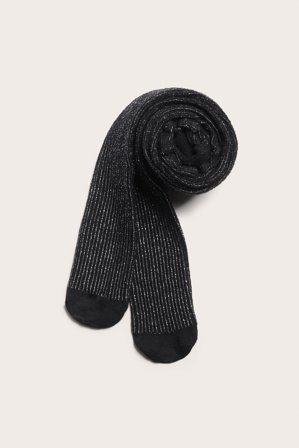 Kappahl | Brokatowe rajstopy Czarne 134/140 | Czarne