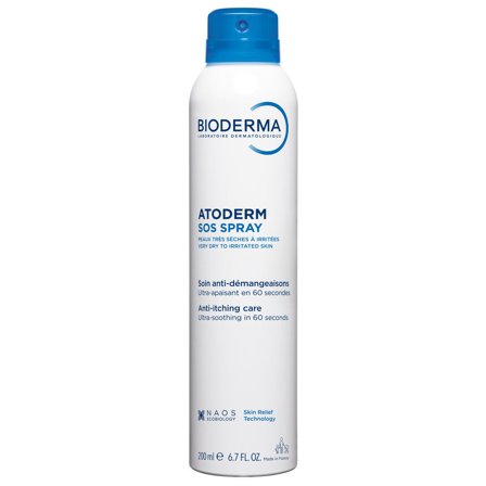 BIODERMA SOS Spray Spray Anti-prurito, ultra-lenitivo 200ml - Spray viso idratante