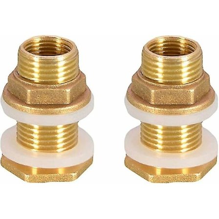2 st Vattentätningar 4,2 cm 1/2 Mässingsvattenanslutning För Kran/Tunna Kran/Regnvattentankar