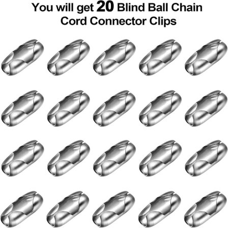 20-pack ersättningskedjor för vertikala rullgardiner
