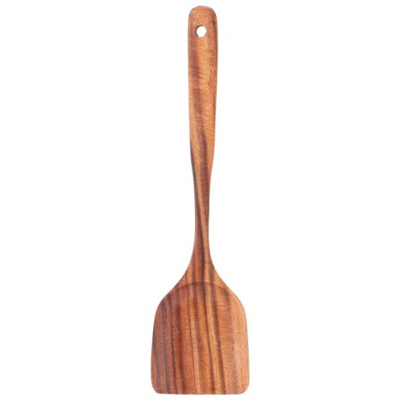 Trespade de madera con mango largo, espátula antiadherente, utensilios de cocina