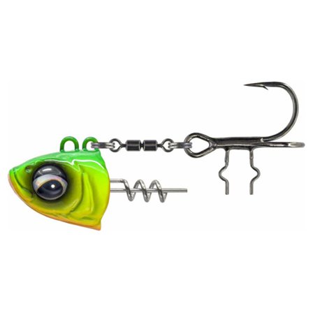 Savage Gear Monster Vertical Heads - 60g 1/0 Chartreuse