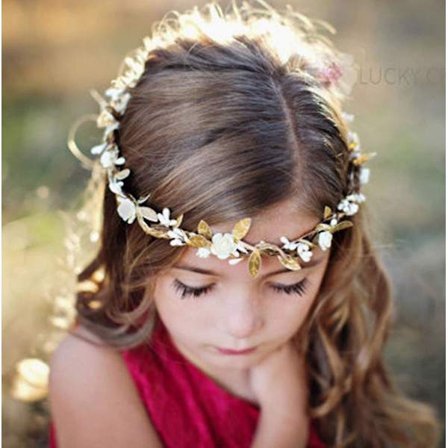 Boho-stil blomsterkrans, krone, bryllupskrans, pannebånd, papirblomster, hårtilbehør for kvinner og jenter, hvit