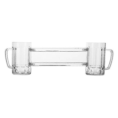 Siamesisk Dubbel Verktyg Dejting Mugg Vin Öl Glas för Två Dejting Glas