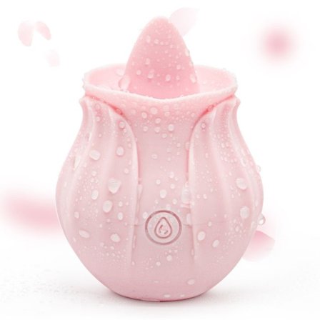 (Ros) Klitorisvibrator för sexuell stimulering med 7 fantastiska knackningslägen. Nipple teasing. Klitorismasturbation.