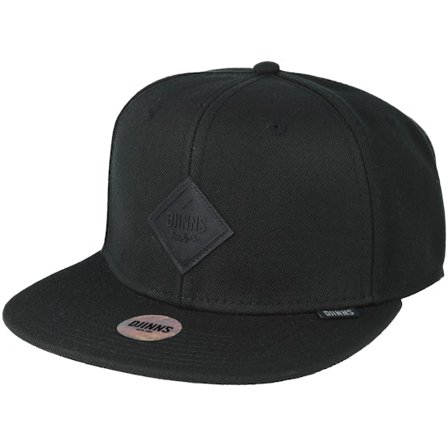 Djinns - Svart snapback Keps - Monochrome Black Snapback @ Hatstore
