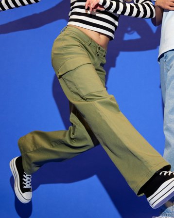 RYVLS Alva Low Waist Cargo Girl Beige Hosen Mädchen - Kids Brand Store