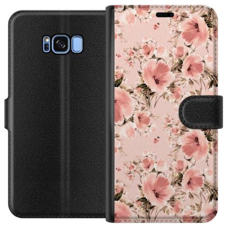 Samsung Galaxy S8 Lompakkokotelo Kukkia